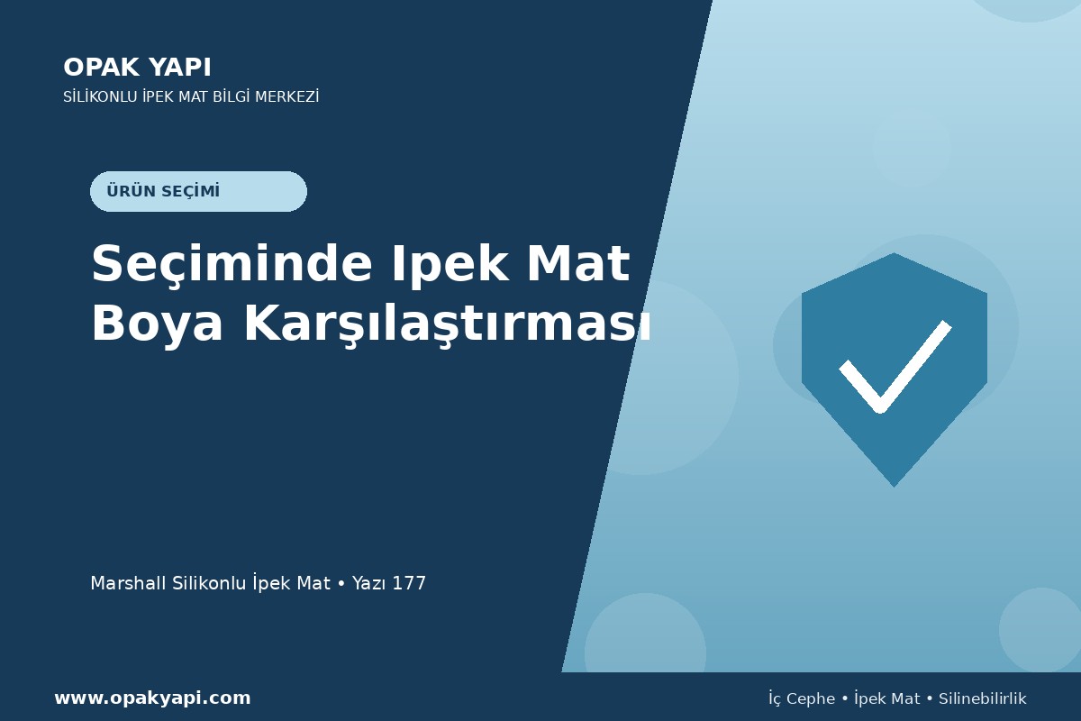 Marshall Silikonlu İpek Mat Seçiminde Ipek Mat Boya Karşılaştırması