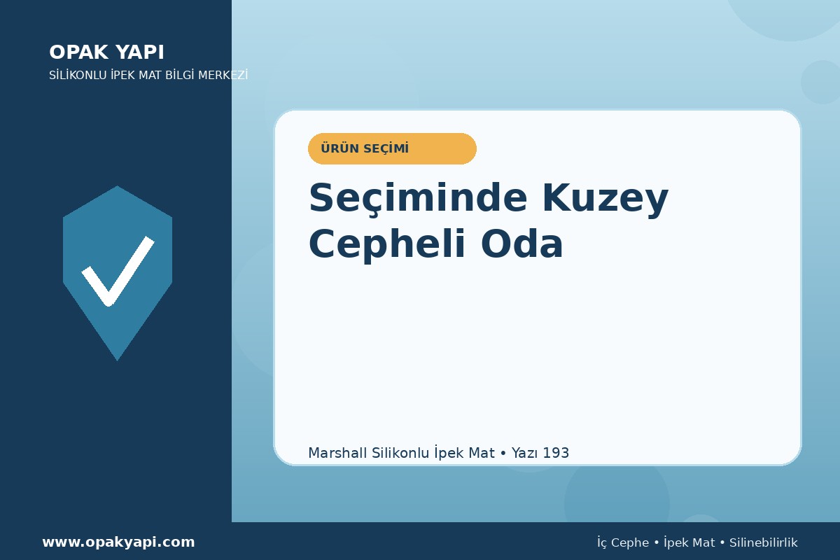 Marshall Silikonlu İpek Mat Seçiminde Kuzey Cepheli Oda