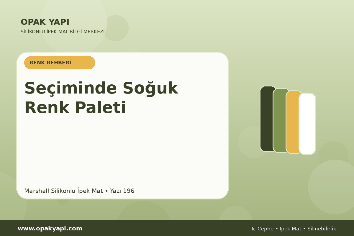 Marshall Silikonlu İpek Mat Seçiminde Soğuk Renk Paleti