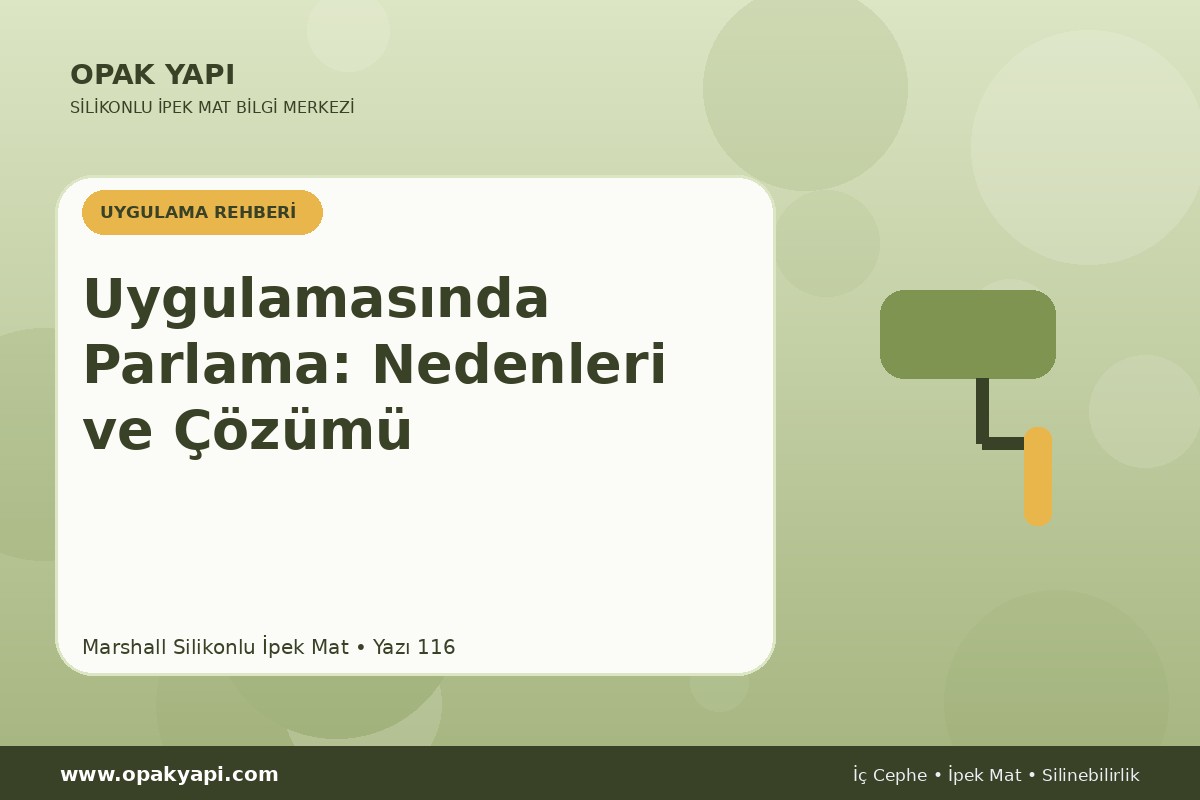 Marshall Silikonlu İpek Mat Uygulamasında Parlama: Nedenleri ve Çözümü