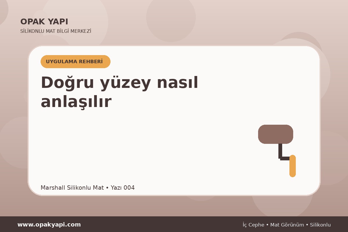 Marshall Silikonlu Mat: Doğru yüzey nasıl anlaşılır