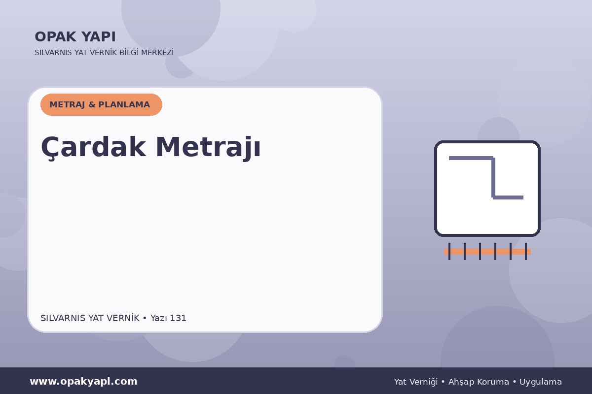 Marshall Silvarnis Yat Vernik İçin Çardak Metrajı