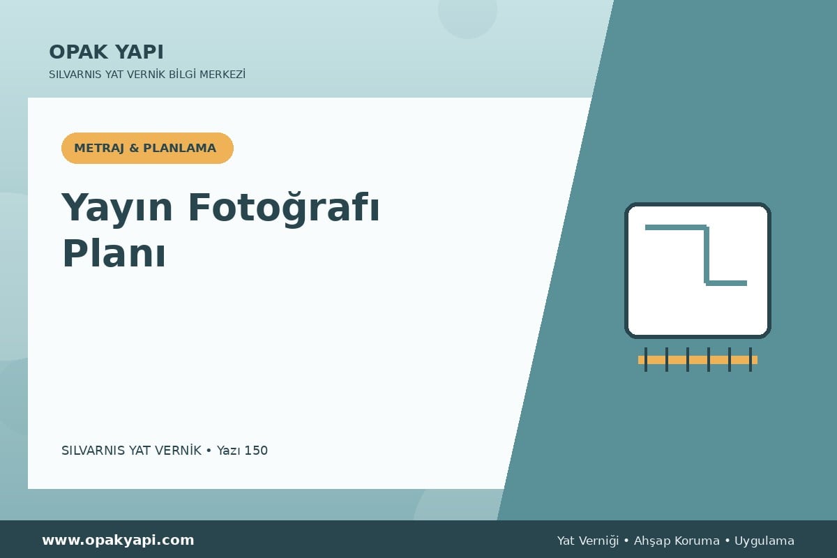 Marshall Silvarnis Yat Vernik İçin Yayın Fotoğrafı Planı