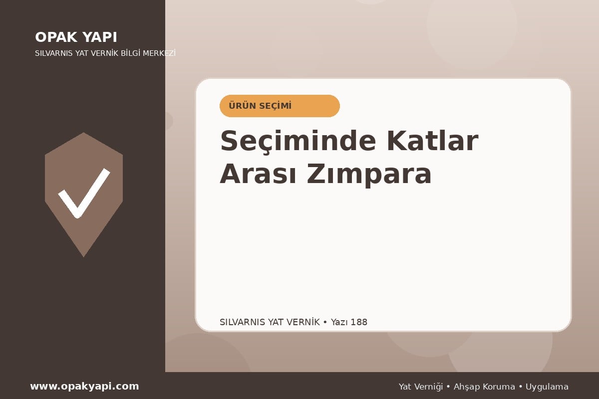 Marshall Silvarnis Yat Vernik Seçiminde Katlar Arası Zımpara