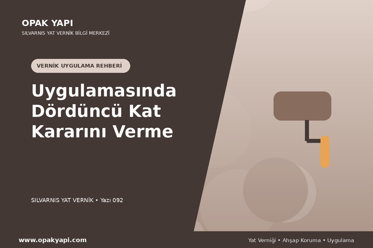 Marshall Silvarnis Yat Vernik Uygulamasında Dördüncü Kat Kararını Verme