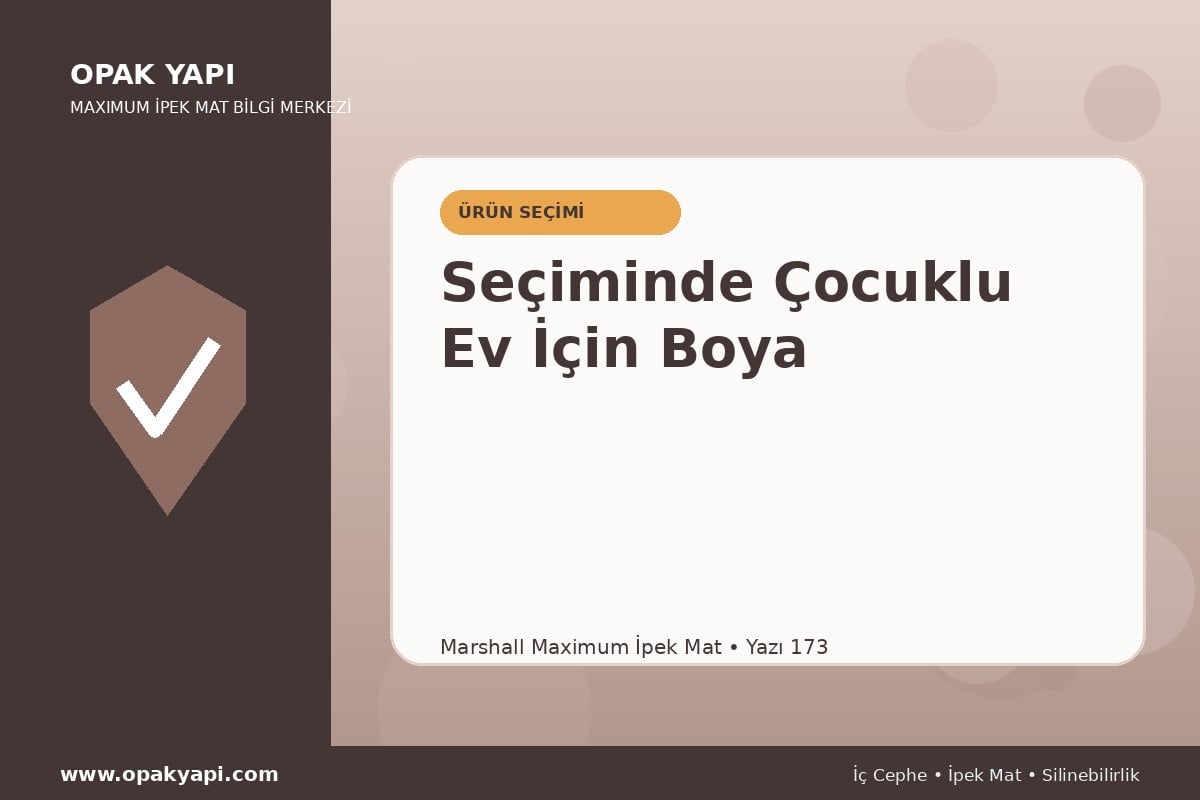 Maximum İpek Mat Seçiminde Çocuklu Ev İçin Boya