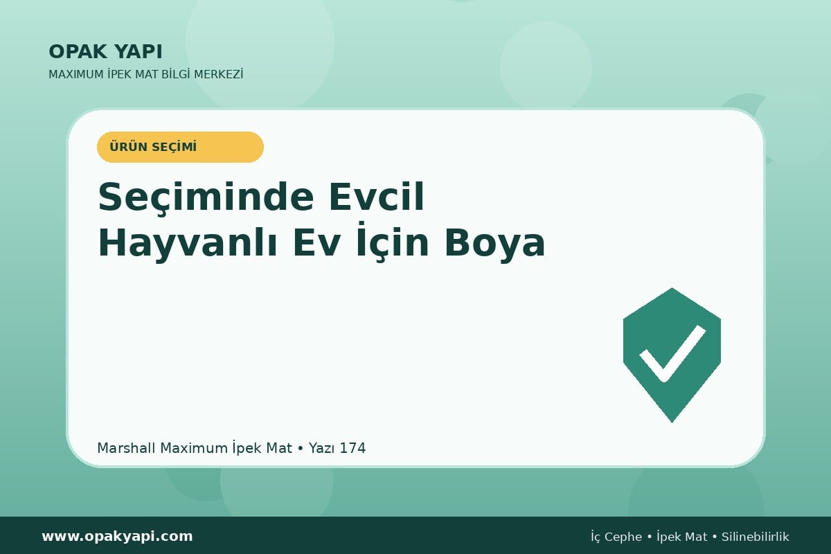Maximum İpek Mat Seçiminde Evcil Hayvanlı Ev İçin Boya