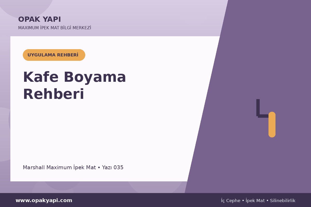 Maximum İpek Mat ile Kafe Boyama Rehberi