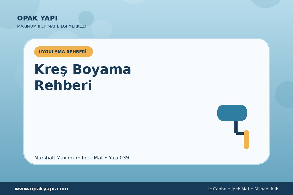 Maximum İpek Mat ile Kreş Boyama Rehberi
