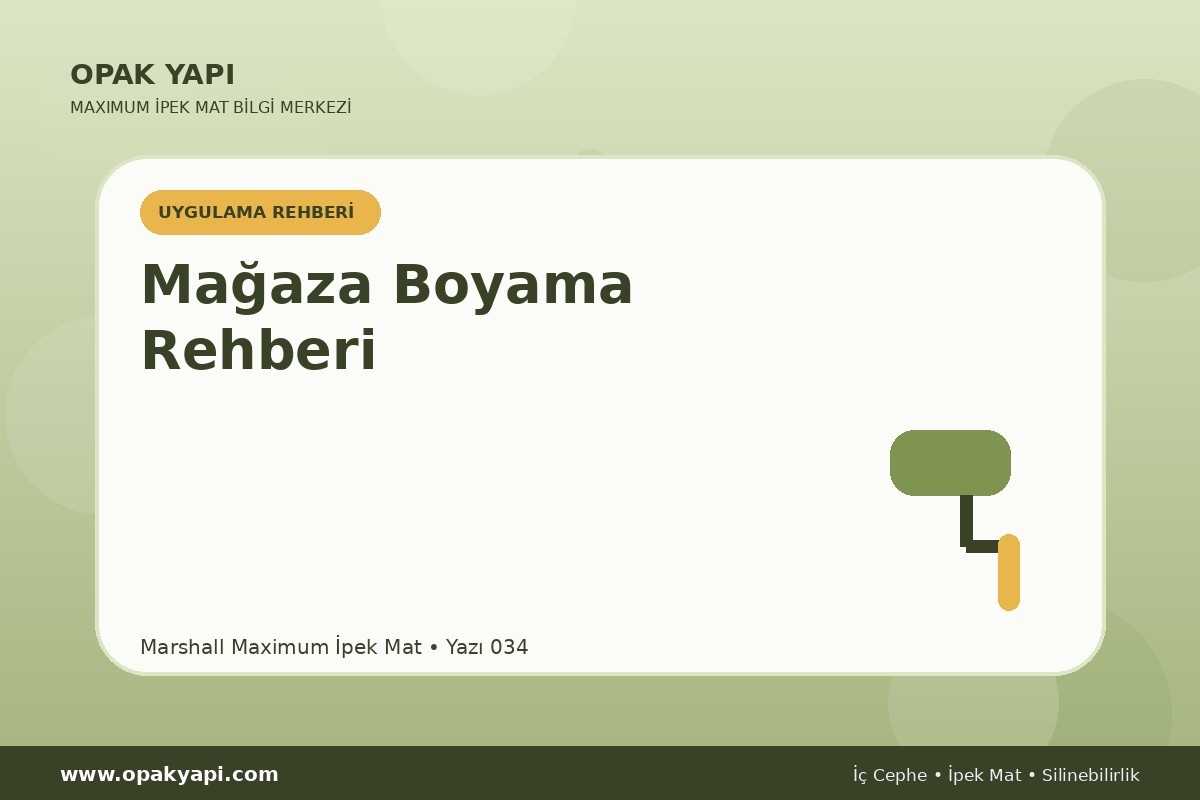Maximum İpek Mat ile Mağaza Boyama Rehberi