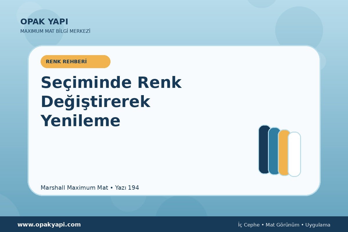 Maximum Mat Seçiminde Renk Değiştirerek Yenileme