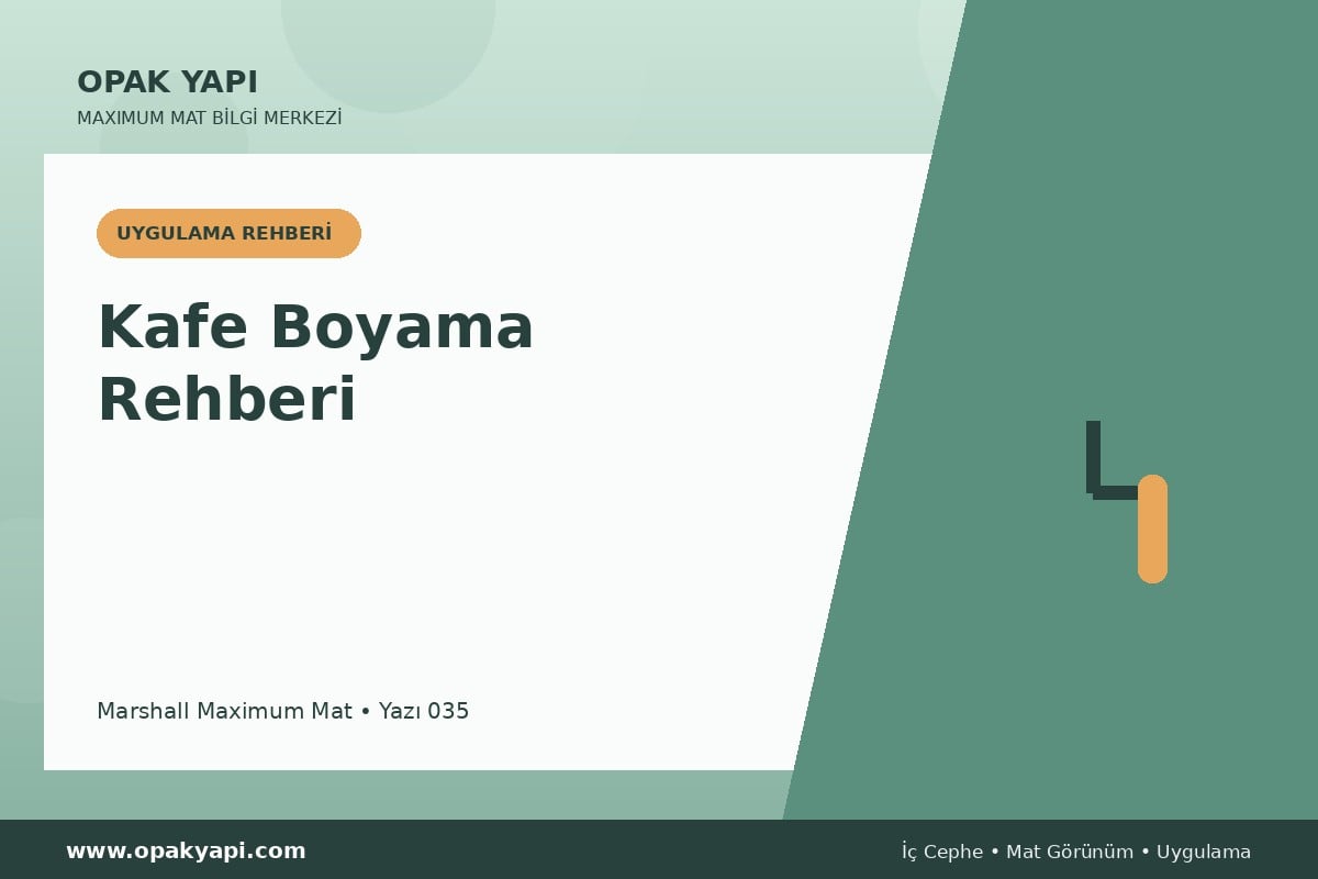 Maximum Mat ile Kafe Boyama Rehberi