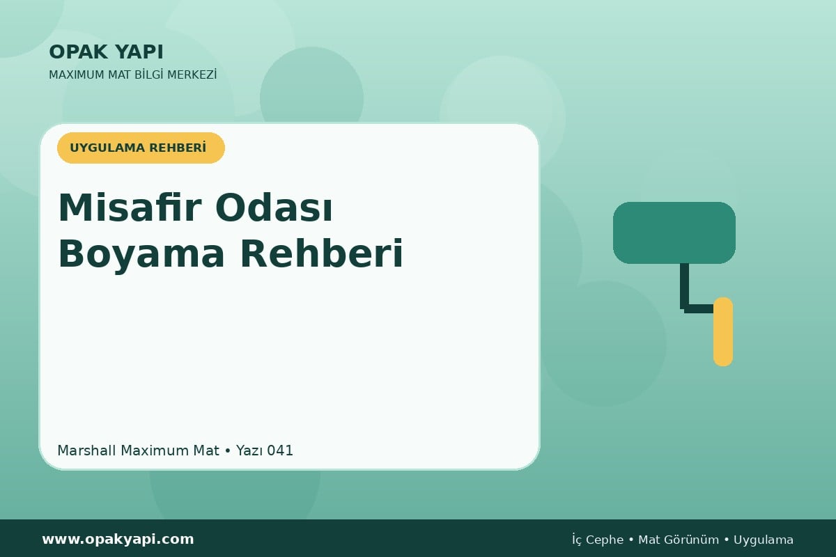 Maximum Mat ile Misafir Odası Boyama Rehberi