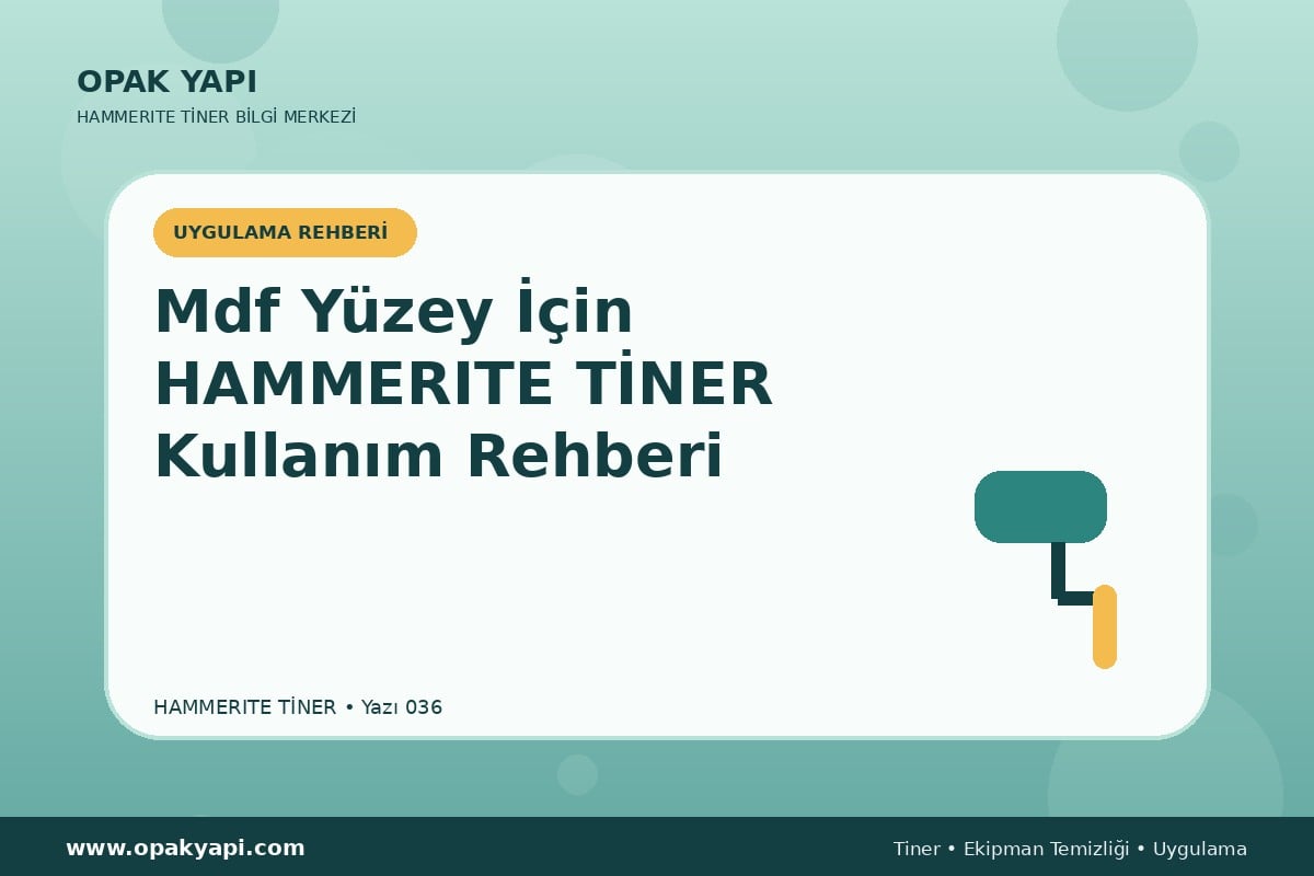 Mdf Yüzey İçin Marshall Hammerite Tiner Kullanım Rehberi