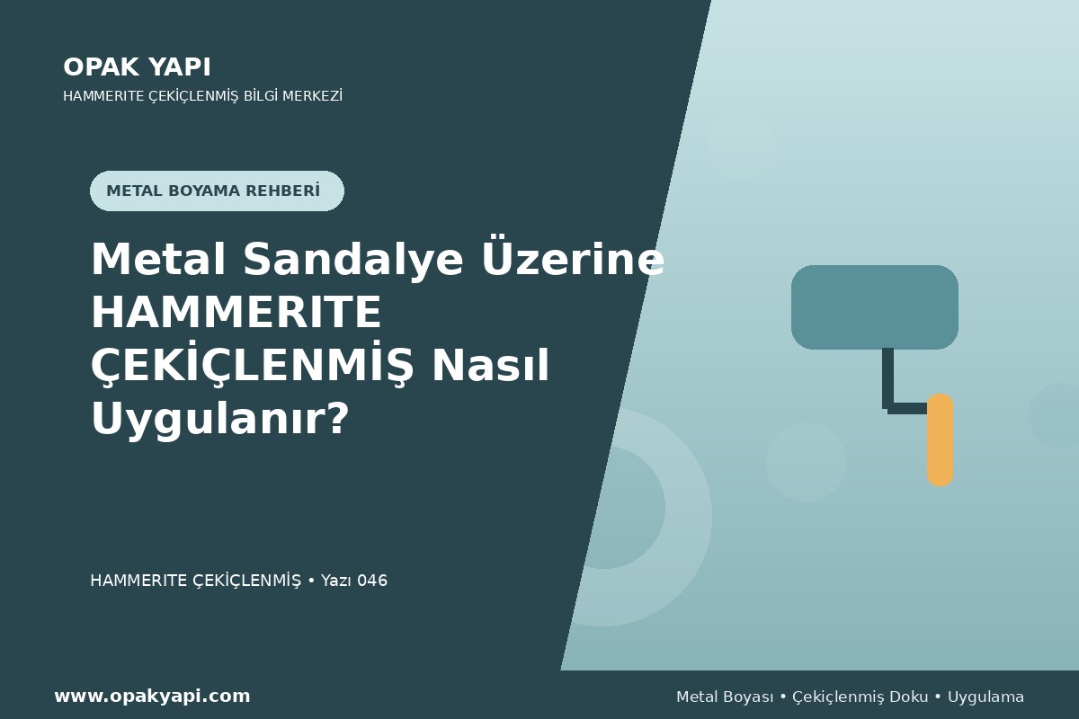 Metal Sandalye Üzerine Hammerite Çekiçlenmiş Metal Boyası Nasıl Uygulanır?