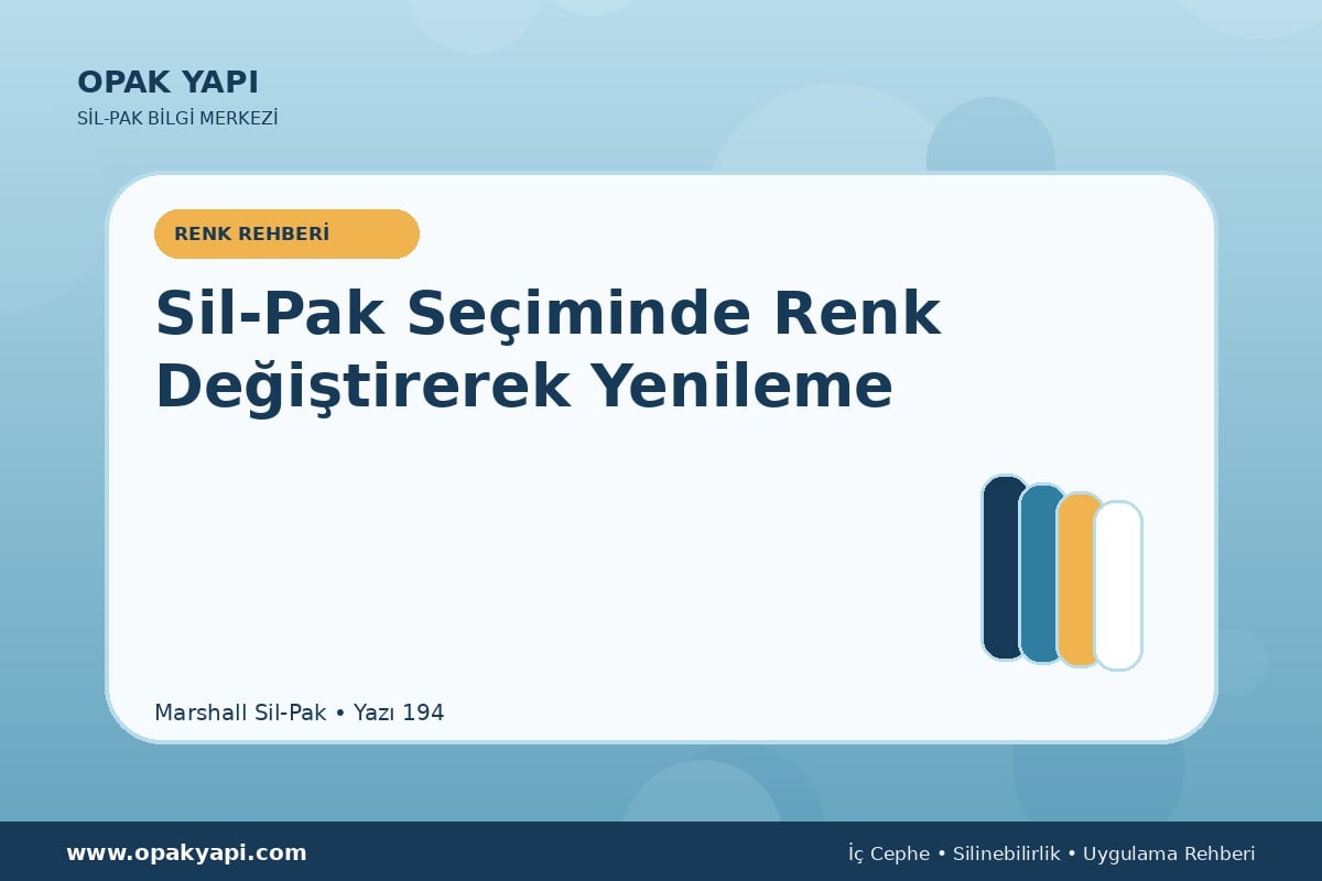 Sil-Pak Seçiminde Renk Değiştirerek Yenileme