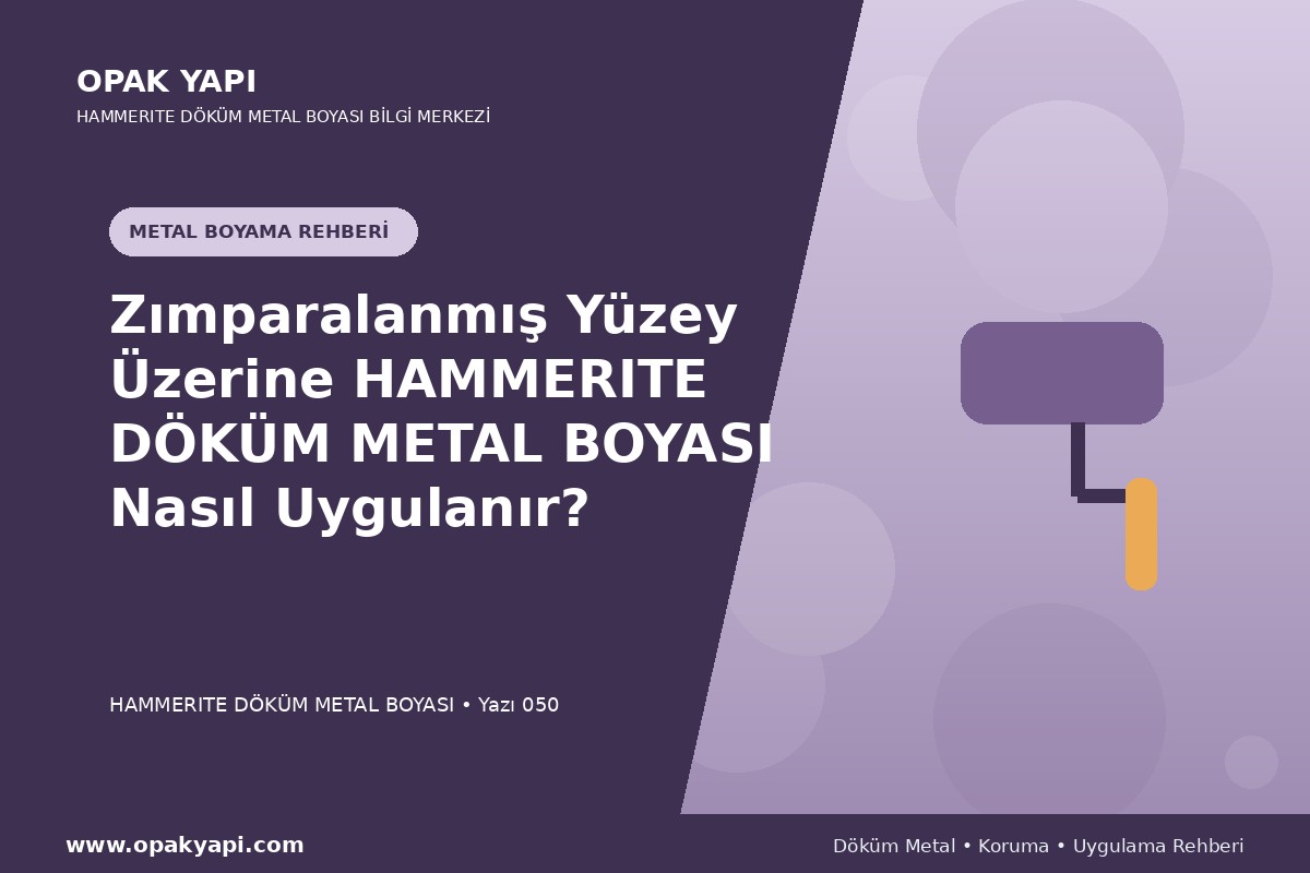 Zımparalanmış Yüzey Üzerine Marshall Hammerite Döküm Metal Boyası Nasıl Uygulanır?