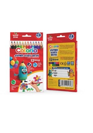 Coloria Jumbo Prime Kuru Boya Kalemi 12'li ART.1398