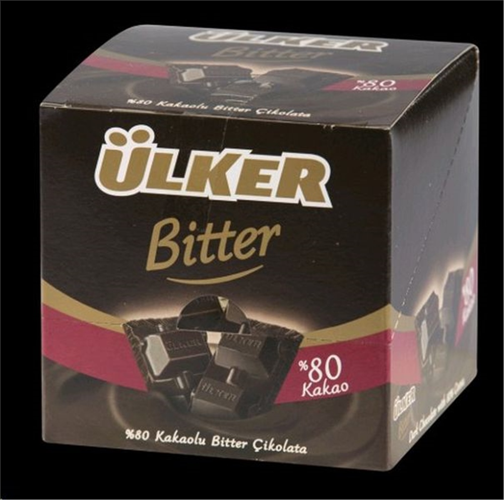 Ülker Kare Çikolata %80 Bitter 60 Gr Toptan Fiyat