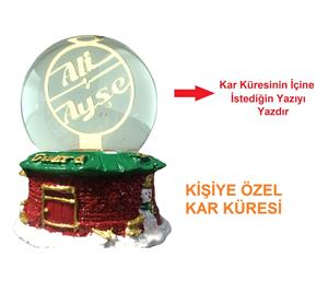 Kişiye Özel Kar Küresi Kardan Adam Evi