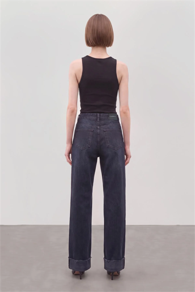 Dena Paça Katlı Denim Pantolon