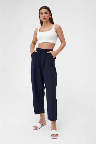 Keten Şalvar %100 Pamuk  Baggy Pantolon