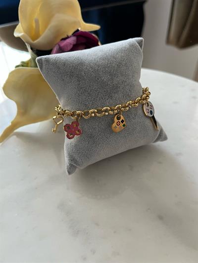 Çelik Anahtar Charmli Bileklik