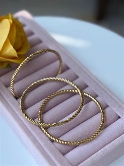 Çelik Burgulu Ajda Bilezik