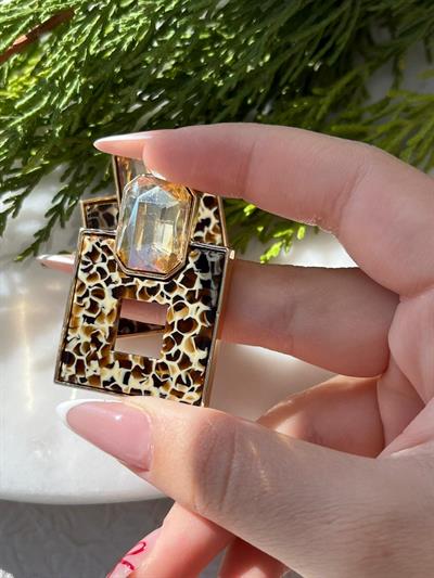 Kare Leopar Küpe