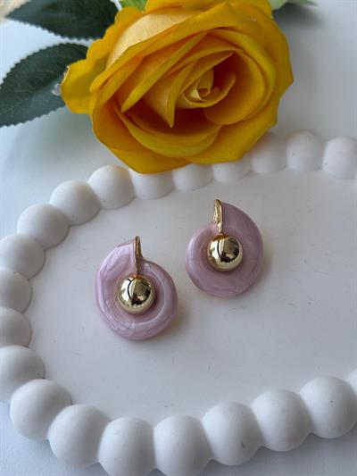 Marka Model Salyangoz Küpe Soft Pembe