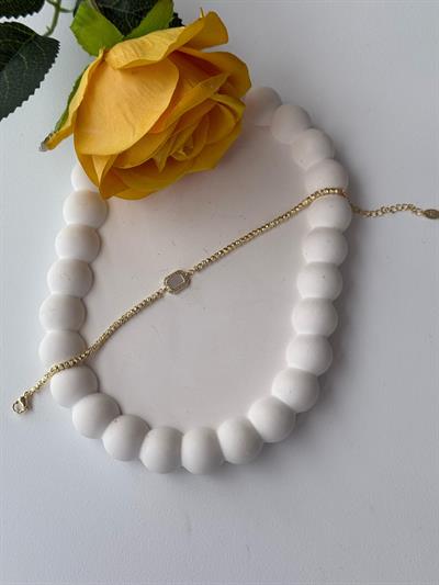 Özel Seri  Dikdörtgen Sedef Taşlı Bileklik