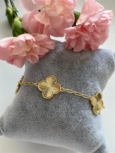 Özel Seri 14K Yoncalı Bileklik