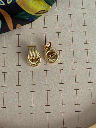 Özel Seri Gold Düğüm Küpe