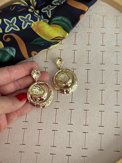 Özel Seri Gold Sallantılı Helen Küpe