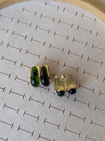Özel Seri Marka Model Zümrüt Yeşili Küpe