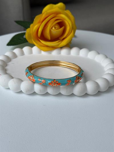 Özel Seri Mavi Mineli Kelepçe Bileklik