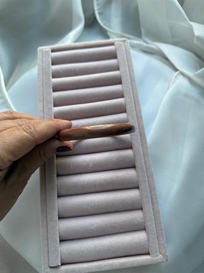 Özel Seri Mineli Kelepçe Bileklik Kahverengi