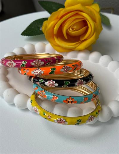 Özel Seri Sarı Mineli Kelepçe Bileklik