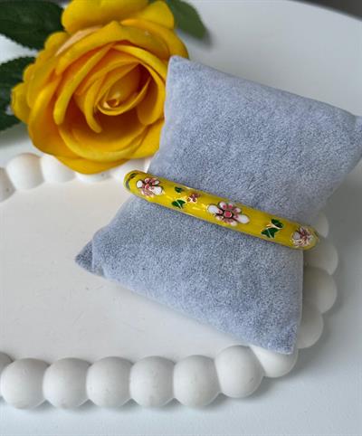 Özel Seri Sarı Mineli Kelepçe Bileklik