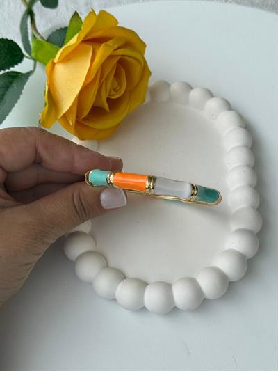 Özel Seri Turuncu Beyaz Yeşil  Bileklik