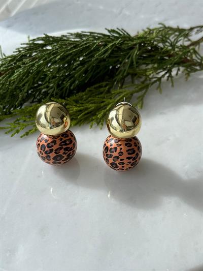 Top Leopar Küpe
