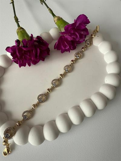 Vip 14k Meridyen Taşlı Bileklik