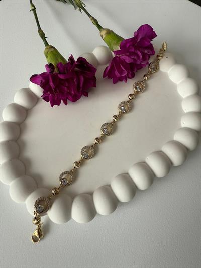 Vip 14k Meridyen Taşlı Bileklik