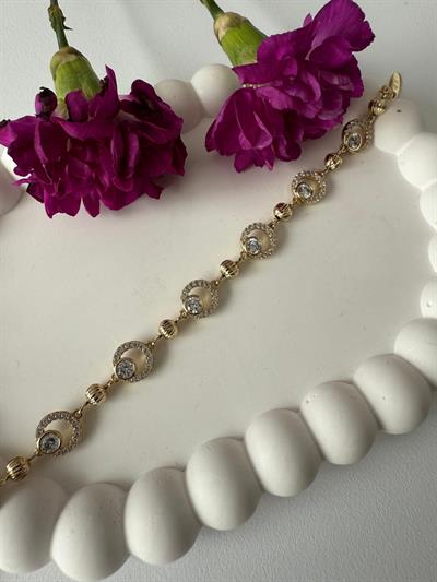 Vip 14k Meridyen Taşlı Bileklik