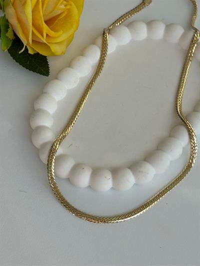 Vip 14k Yılan Sırtı Model Kolye(55cm)