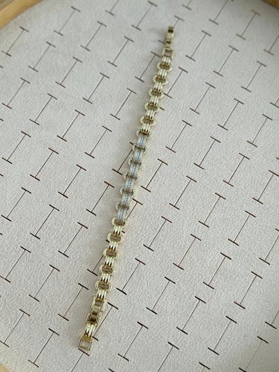 Vip 14k Zirkon Taşlı Bakla Model Bileklik