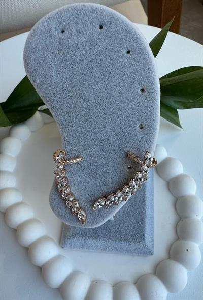 Vip 18K Başak Kıkırdak Küpe