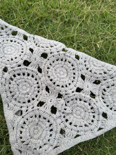 Adaçayı Yeşili Üçgen İpli Bandana