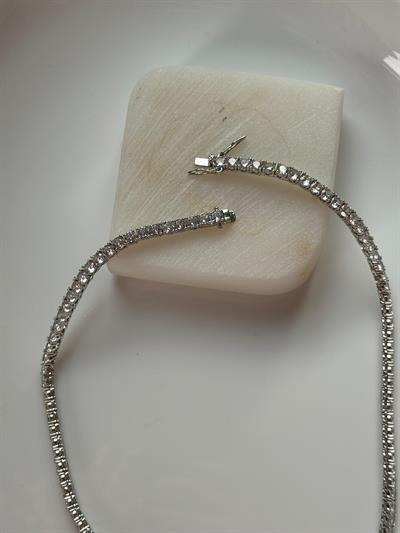 Çelik Gri Su Yolu Kolye 4mm