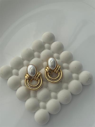 Özel Seri  İncili  Küpe